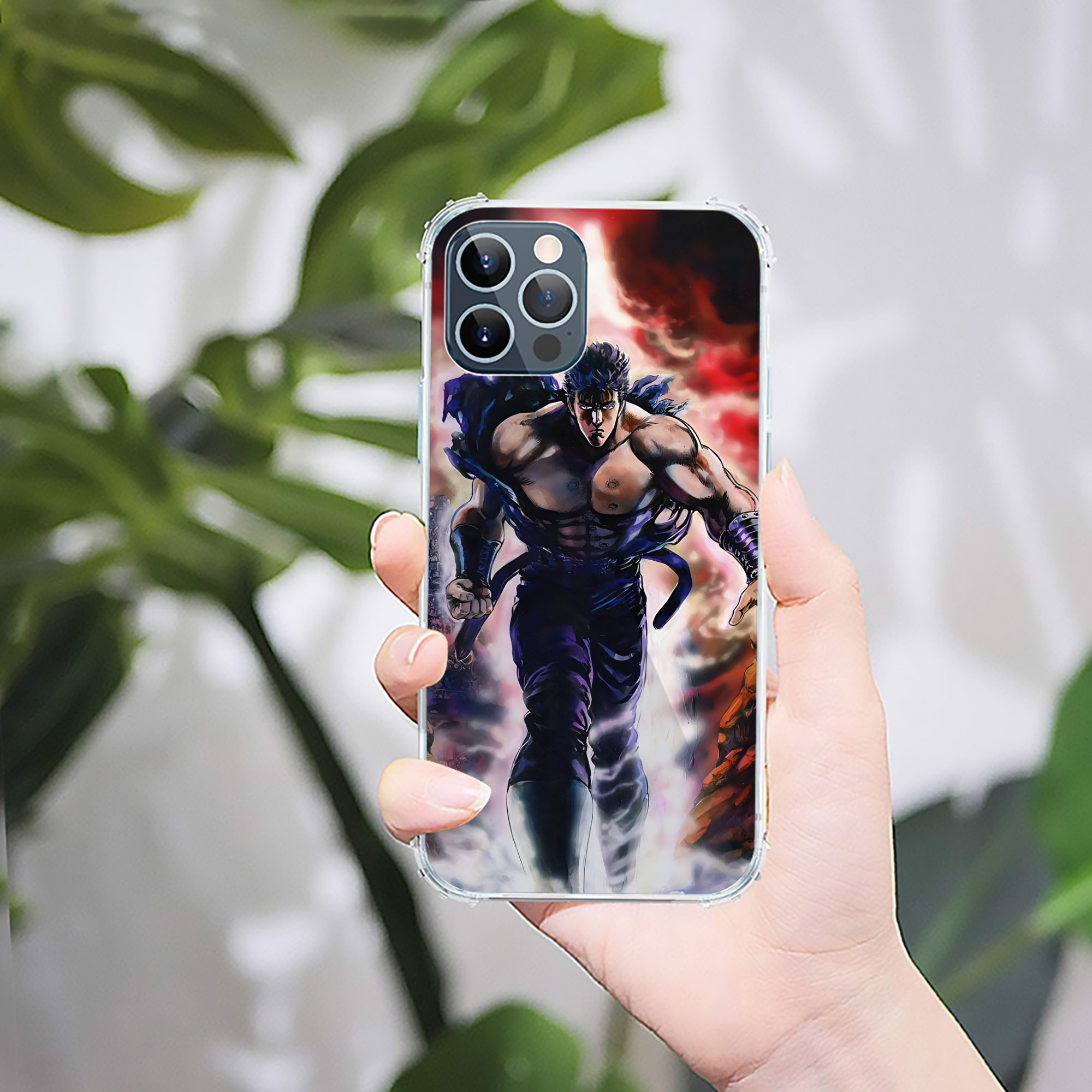 （画像用） 北斗の拳 Fist of the North Star 【iPhone 12シリーズ対応】透明スマホケース（クリアソフトケース）